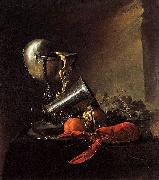 Jan Davidsz. de Heem Still Life with Lobster and Nautilus Cup (1634) by Jan Davidszoon de Heem Staatsgalerie Stuttgart china oil painting artist